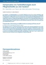 Kompensation des Fachkräftemangels durch Pflegefachkräfte aus dem Ausland? Ein Überblick zum Stand der internationalen Forschung